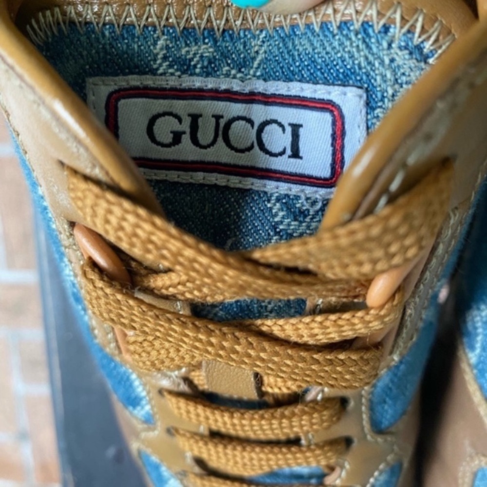 Gucci Tennis Shoes Sneakers 37.5 - Picture 8 of 13